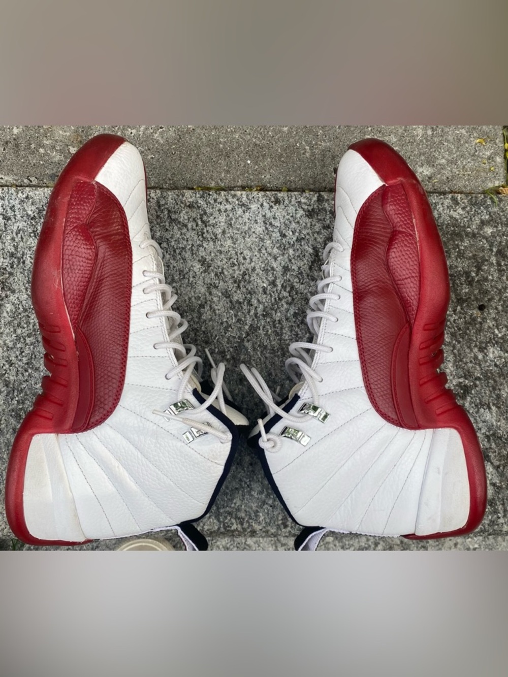 Air Jordan 12 Cherry White Red 130690-110 Size 10 OG Retro - Picture 4 of 12